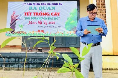 Xã Bình An tổ chức Lễ phát động Tết trồng cây đầu xuân Ất Tỵ năm 2025