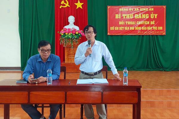 Hội nghị tiếp xúc, đối thoại trực tiếp giữa Bí thư Đảng ủy với Nhân dân thôn Thọ An.
