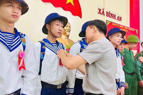 Xã Bình An tổ chức Lễ tiễn thanh niên lên đường nhập ngũ năm 2025