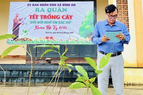 Xã Bình An tổ chức Lễ phát động Tết trồng cây đầu xuân Ất Tỵ năm 2025